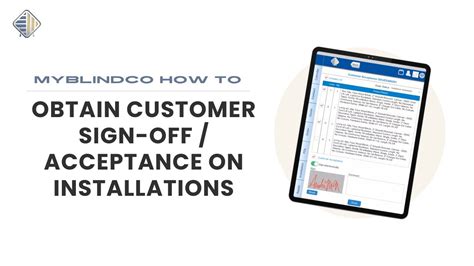 How To Use MyBlindCo S Customer Acceptance Feature YouTube