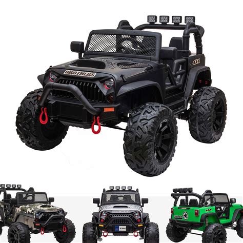 Kids 24v Jeep Wrangler Style Off Road Electric Ride On Car