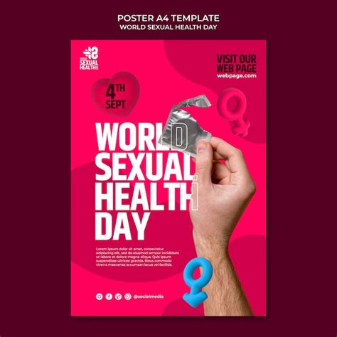 Modèle De Journée Mondiale De La Santé Sexuelle Design Plat Psd Gratuite