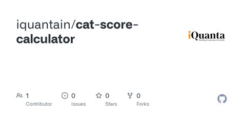 Github Iquantain Cat Score Calculator