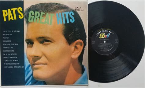 Vintage 1957 Vinyl Record Album By Pat Boone Titled Pat S Etsy