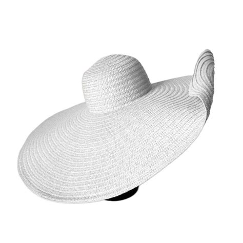 Yanmig Large Wide Brim Sun Hats Foldable Straw Oversized Beach Hat Uv