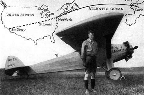 Lindbergh S Transatlantic Flight New York To Paris American