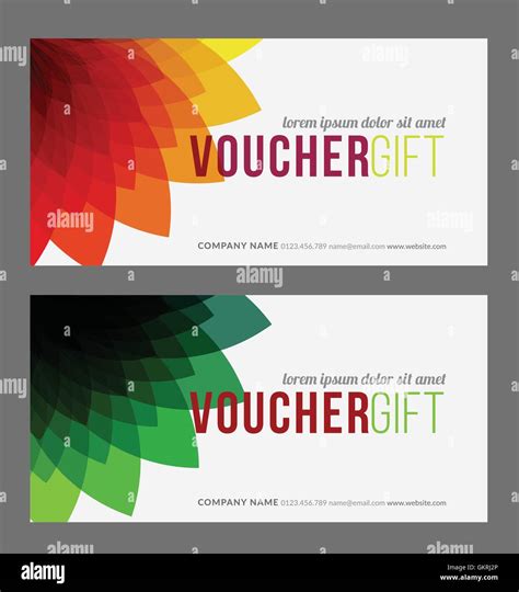 Modern Gift Voucher Template Stock Vector Image Art Alamy