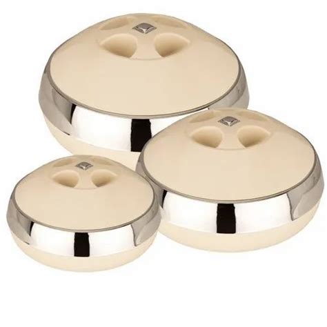 Plastic Casseroles And Hot Pot Eleganza Set Black Set Of Casserole Ml