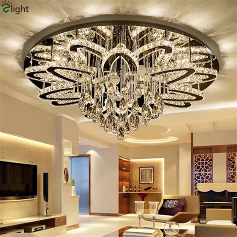 Modern Remote Control Dimmable Led Chandelier Lustre K9 Cristal