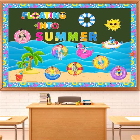 Amazon Pasimy Pcs Summer Bulletin Board Decorations Set Summer