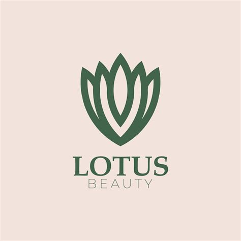 Un Logo Para Una Marca De Belleza Llamada Lotus Beauty Vector Premium