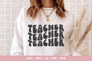 Teacher Svg Wavy Text Cut File Graphic By Rumi Design Creative Fabrica