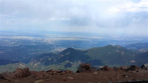 Here Is A Look From The Summit Of Pikes Peak Elevation 14110 Ft Pike