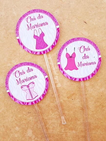 Topper Para Doces Ch De Lingerie Uinidades Elo