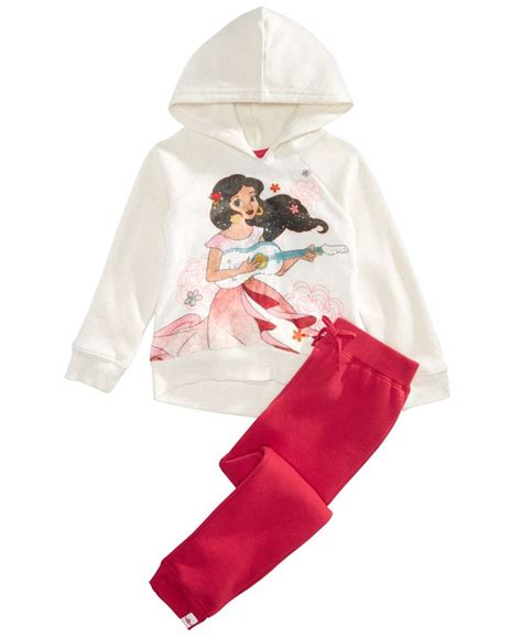 Disney Little Girls 2 Pc Elena Of Avalor Hoodie And Pants Set Macys