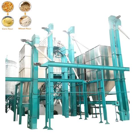 Commercial 50 Tonnes Mealie Meal Maize Flour Milling Machine Wheat Mill