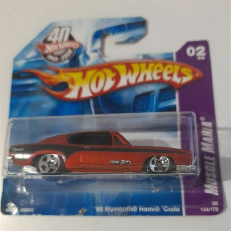 Miniatura Carrinho 68 Plymouth Hemi Cuda Hot Wheels Shopee Brasil