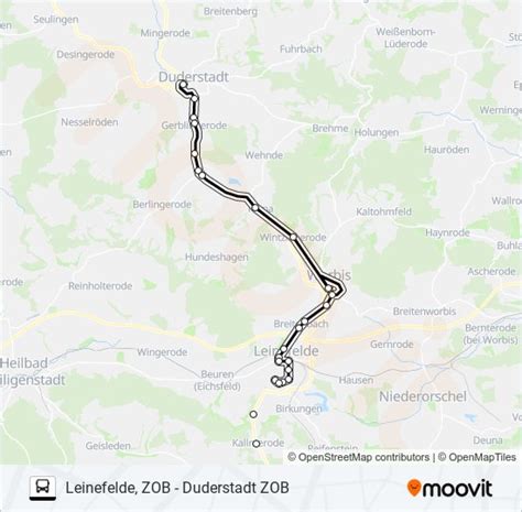 1 Route Schedules Stops Maps Duderstadt Zob Updated