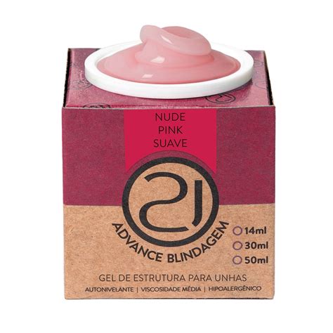 GEL ADVANCE BLINDAGEM NUDE PINK SUAVE 30ML NAILS 21 Shopee Brasil