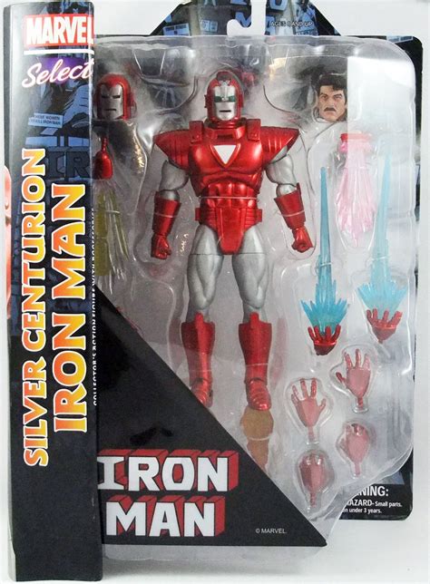 Marvel Select Action Figure Silver Centurion Iron Man Cm