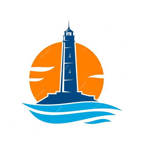 Premium Vector Lighthouse Or Beacon Tower Silhouette Vector Icon