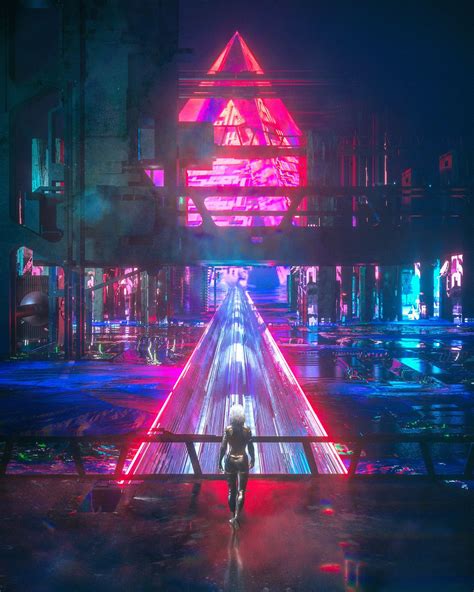 Pin By Avennon On Cyber Punk Cyberpunk Aesthetic Landscape Concept