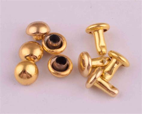 Gold Rivets Rapid Rivets Double Cap Rivets 556mm Mini Round Etsy