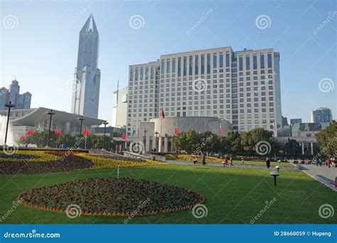 Shanghai Peoples Square Editorial Stock Image Image Of Asian 28660059