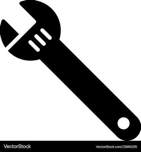 Spanner Flat Icon Royalty Free Vector Image Vectorstock
