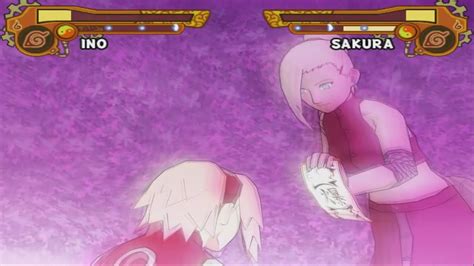 Ino Vs Sakura Naruto Shippuden Ultimate Ninja 5 Youtube