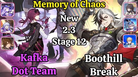 E0s0 Kafka Dot Team And E0s0 Boothill Break New Memory Of Chaos Stage 12