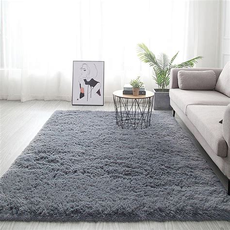 Tapete Felpudo 3 00 X 2 00 Peludo Para Sala E Quarto Cinza Casen