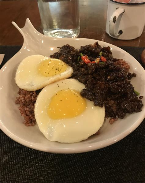 Spicy Slightly Sweet Beef Tapa Filipino Cured Beef With Red Rice And