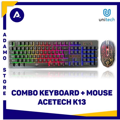 Jual Keyboard Mouse Combo Acetech K Gaming Backlight Rgb Usb Shopee