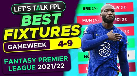 Best FPL Fixtures Gameweek 4 9 Best Players To Buy Fantasy Premier