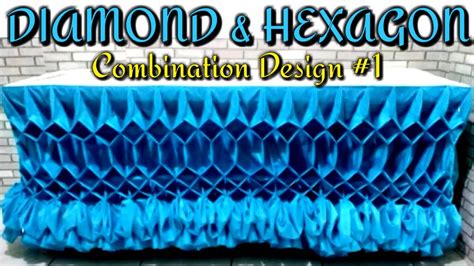 Table Skirting Diamond And Hexagon Combination Tutorial Part1diamond