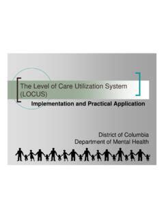 The Level Of Care Utilization System LOCUS The Level Of Care