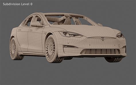 2023 Tesla Model S Plaid Model Turbosquid 2062633