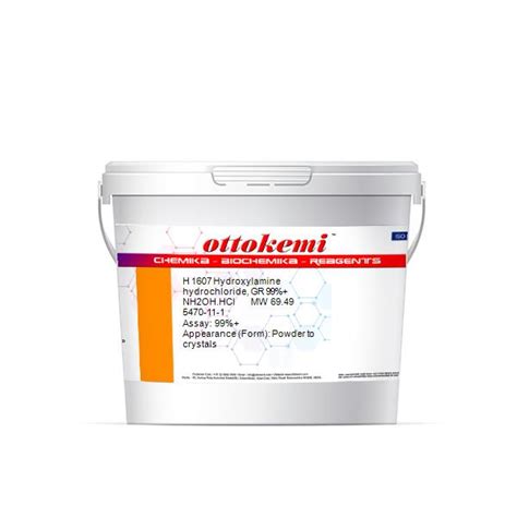 Hydroxylamine hydrochloride, GR 99%+ (5470-11-1) - Hydroxylamine ...