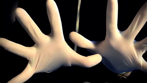 Asmr Rubber Latex Glove Sounds And Hand Movements Binaural Youtube