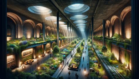 Parque Subterráneo Low Line Innovación Bajo Tierra Y Espacio Verde