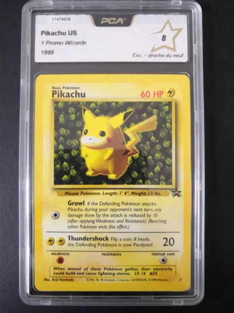 CARTE POKÉMON PIKACHU Wizards Promo n 1 EN 1999 PCA 8 EUR 49 90