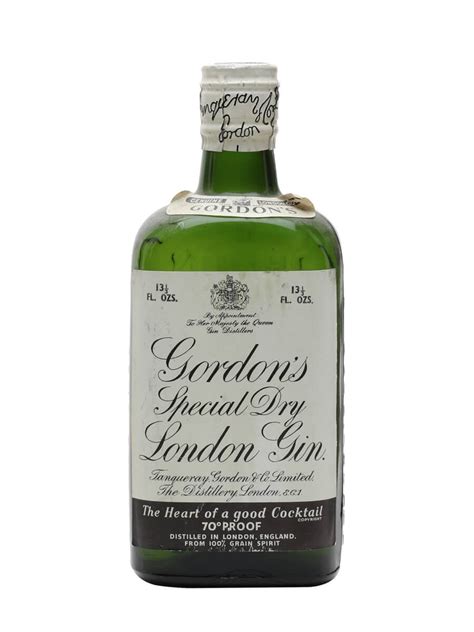 Gordons Gin Bot1950s Spring Cap Half Bottle Buy From The