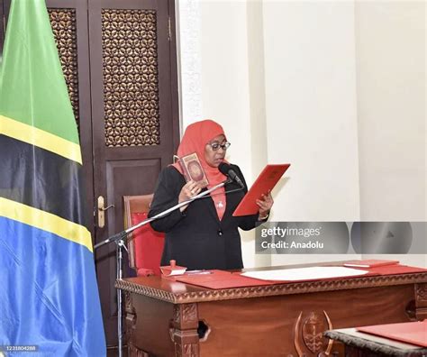 Samia Suluhu Hassan Takes Oath As Tanzanias President Making The