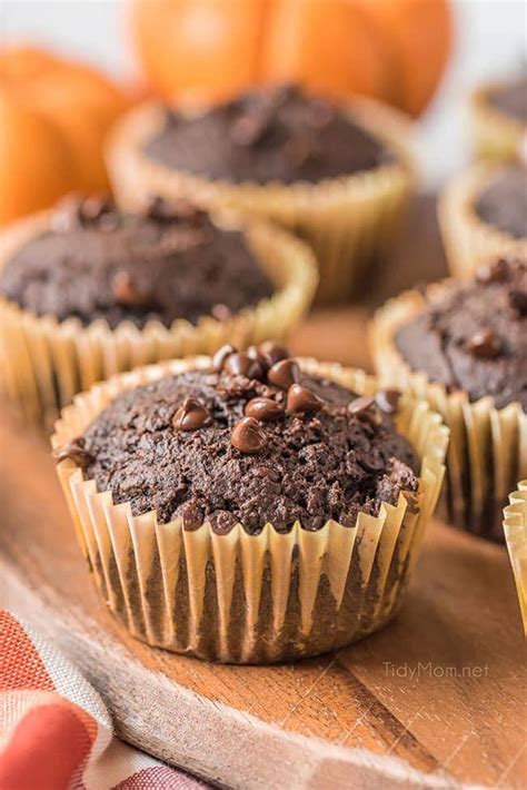 Easy Chocolate Pumpkin Muffins Tidymom®