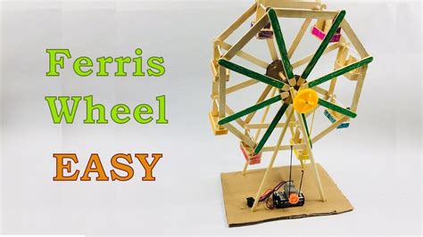 How To Make A Ferris Wheel With Popsicle Sticks And Dc Motor Lee Bros 13 Youtube