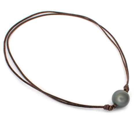 Pearl Leather Necklace Samira 13