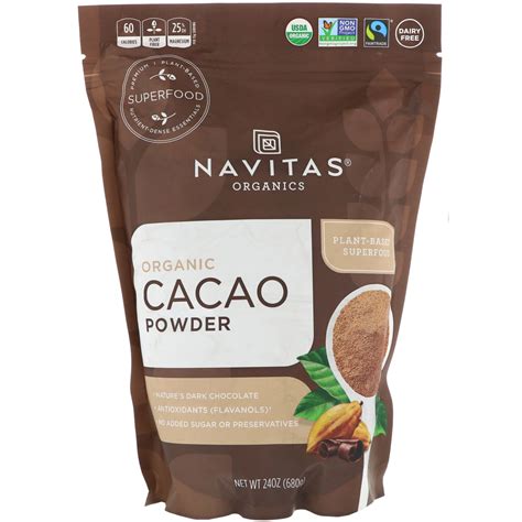 Navitas Organics Organic Cacao Powder 24 Oz 680 G IHerb