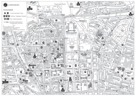 Innenstadt Plan Stadt Ludwigsburg