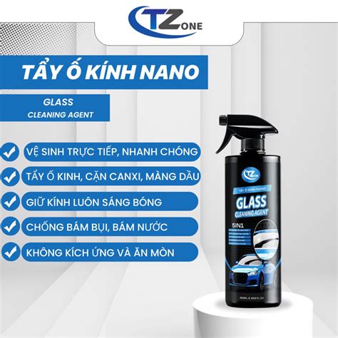 TZone Chai Xịt Tẩy Ố Kính Nano TZone Tẩy Mốc Cặn Canxi Vết Ố Nước