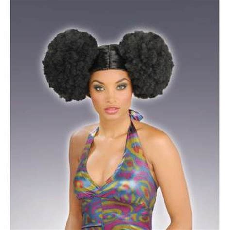 Disco 70s Afro Puff Wig In 2020 Disco Costume Afro Puff Costume Wigs