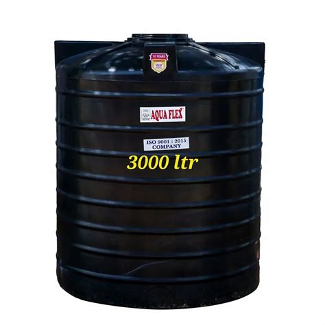 AQUA FLEX 3000 Litre Black Double Layer Water Tank At 4 50 Litre In