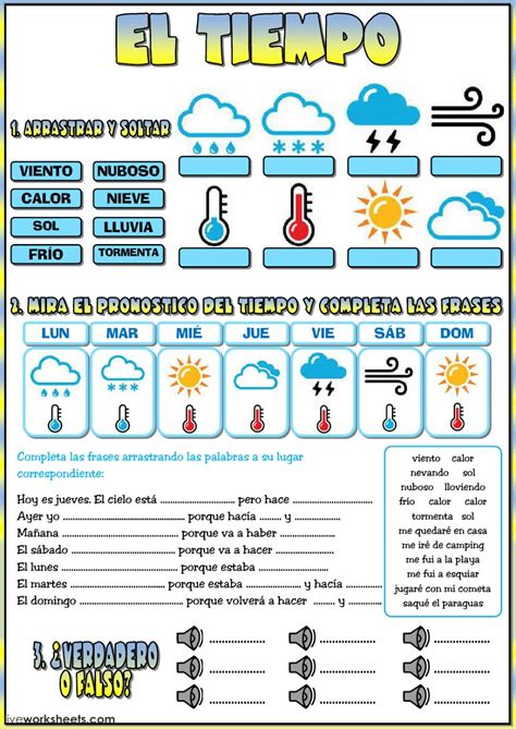 Actividades Sobre El Clima 4 Primaria